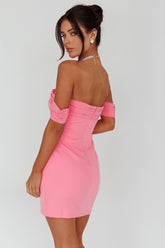 Kassie Off-Shoulder Mini Dress Sweet Pink